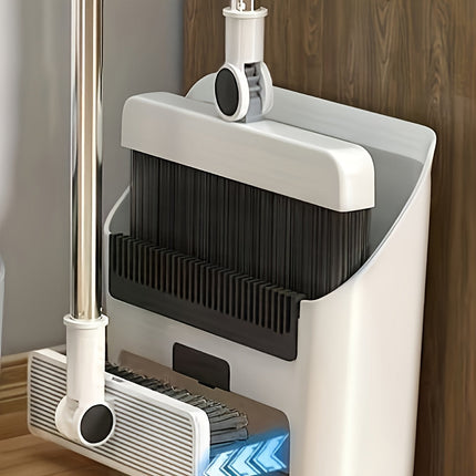 NNETM 3-in-1 Home Cleaning Kit Broom Dustpan Brush