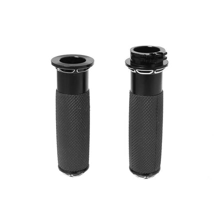 1-inch Pair Black Hand Grip Handle Bar Suitable For Harley-Davidson Touring 2000-2020 / Dyna 2000-2017 / Sportster 2004-2020