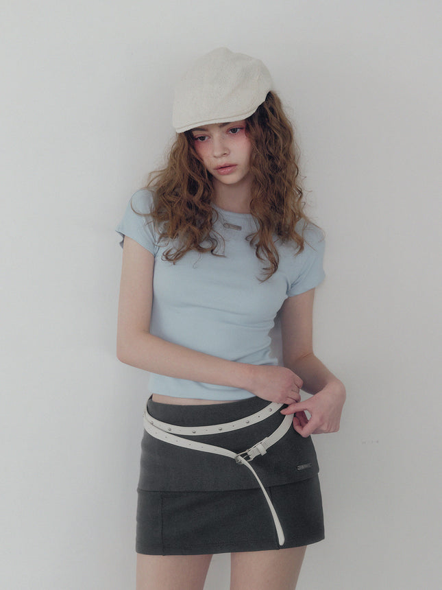 [TWEE] Nowell Panel Stitch Short-Sleeve T-Shirt