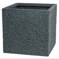 Plant pot Strata Board 39 x 39 x 39 cm Cement Plastic Squared