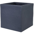 Plant pot Strata 40 x 38 x 40 cm Graphite Plastic Squared
