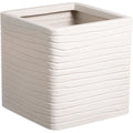 Plant pot Strata Banbury Light grey 31 x 31 x 31 cm Plastic Squared