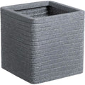 Plant pot Strata Banbury 31 x 31 x 31 cm Cement Plastic Squared