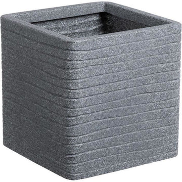 Plant pot Strata Banbury 31 x 31 x 31 cm Cement Plastic Squared