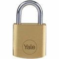Key padlock Yale Steel Rectangular Golden (4 Units)