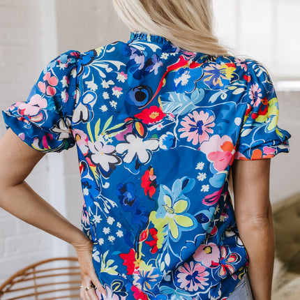 Ainara Floral Puff Sleeve Blouse