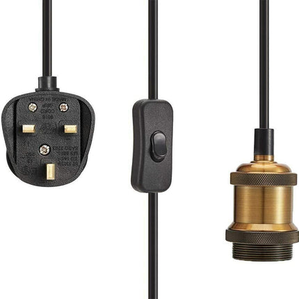 4m Plug in Pendant Lighting Metal ~6217