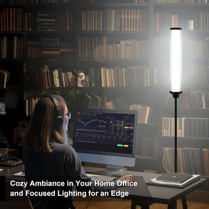 Smart RGBCW Floor Lamp With App Remote Controlled LED Lighting 12W