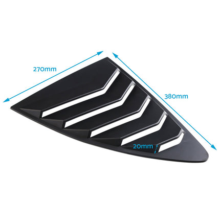2x Car Rear Side Window Louvers Cover Suitable For Toyota 86 / Subaru BRZ 2013-2019