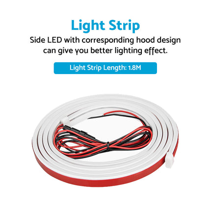 1. 8M  Start Scan Dynamic LED DRL Car Hood Light Strip Daytime Running Light