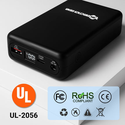 ANTARCTICA GEAR Portable Battery Power Bank 12V 16000mAh for Heated Jackets