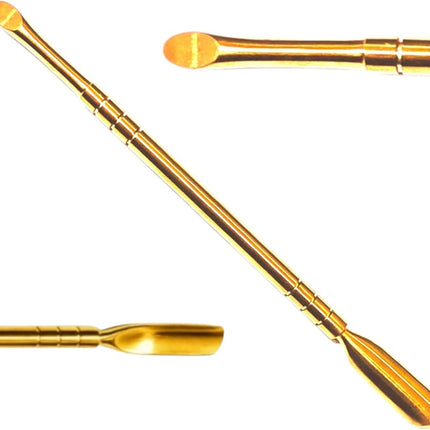 Double-Ended Gold Cuticle Pusher & Grooming Tool, 14.5 cm