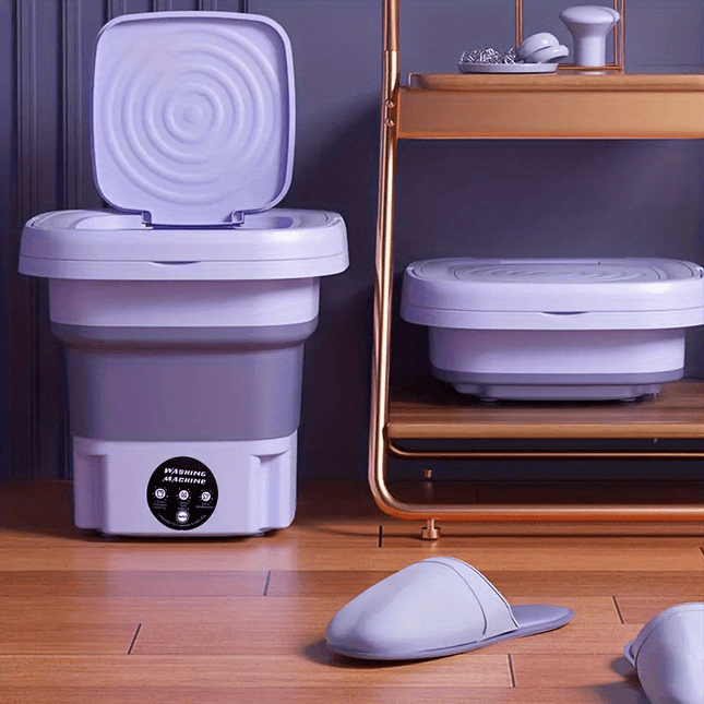 Collapsible Mini Washing Machine 8L for Travel & Home