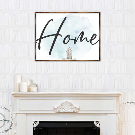 Home - Wooden Housewarming Gift - Contemporary Decor - Wall Decor - Farmhouse Sign - 310338
