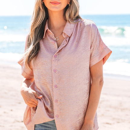 Kiana Metallic Buttoned Shirt