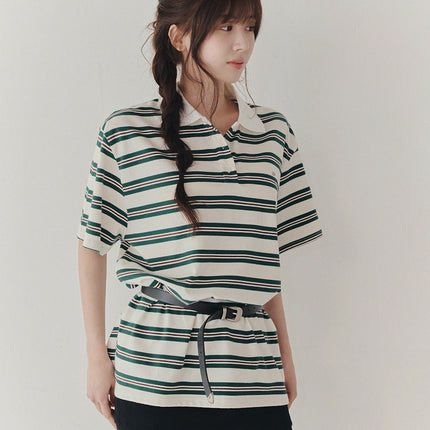 [TWEE] Kea Rugby Collar Short-Sleeve T-Shirt