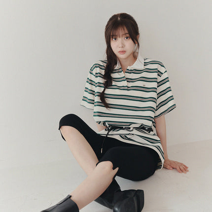 [TWEE] Kea Rugby Collar Short-Sleeve T-Shirt