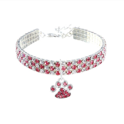 Elegant Diamond Mix Pet Collar - Stylish Collar For Dogs And Cats