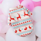 Red Deer On White / Xs
