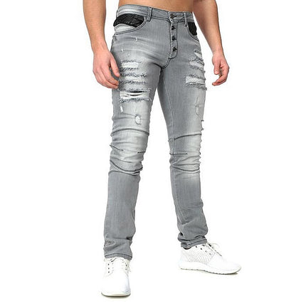 Destroyed Biker Style Jeans