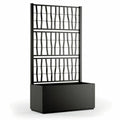 Plant pot Starwax Black Rectangular 80 cm