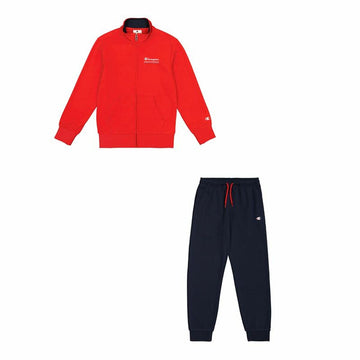 Children’s Tracksuit Champion Champion Full Zip Suit Red Navy Blue