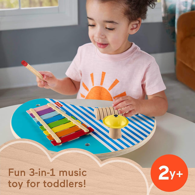 Fisher-Price Wood Toddler Toy Musical Table