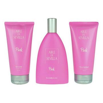 Women's Perfume Set Aire de Sevilla AIRE DE SEVILLA PINK 3 Pieces