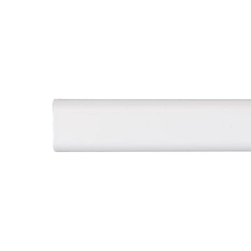 Wardrobe rail Stor Planet Cintacor White Oval 100 cm 15 x 25 mm