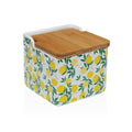 Salt Shaker with Lid Versa Ceramic Dolomite Lemon 12,2 x 11,5 x 12,2 cm