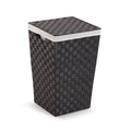 Laundry basket Versa Grey Polyester Metal polypropylene 33 x 52 x 33 cm