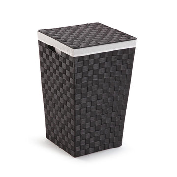 Laundry basket Versa Grey Polyester Metal polypropylene 33 x 52 x 33 cm