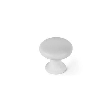Doorknob Rei 760 White Metal Ø 25 x 24 mm 4 Pieces