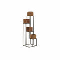 Planter DKD Home Decor Brown Black Multicolour Wood Metal Modern 40 x 40 x 120 cm 40 x 40 x 138 cm