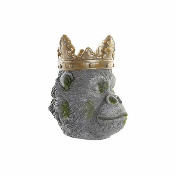 Planter DKD Home Decor Grey Golden Gorilla Magnesium (29 x 26 x 34,9 cm)