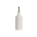Cruet Home ESPRIT White Silver Stainless steel Porcelain Urban 350 ml 7 x 7 x 22 cm