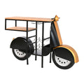 Bottle rack Home ESPRIT Black Golden 134 X 36 X 92 CM