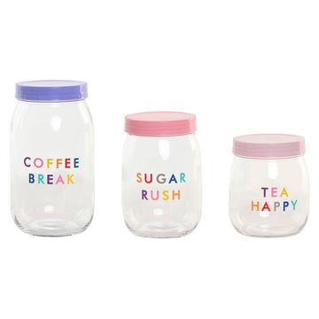 3 Tubs Home ESPRIT Pink Lilac Modern 1 L 1,5 L 3 Pieces