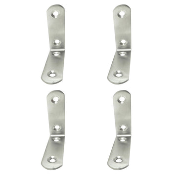 Set square EDM 86092 an24 Stainless steel 6 x 6 x 1,9 cm 4 Units