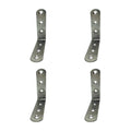 Set square EDM 86094 an24 Stainless steel 10 x 10 x 1,9 cm 4 Units