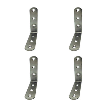 Set square EDM 86094 an24 Stainless steel 10 x 10 x 1,9 cm 4 Units