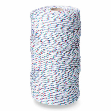 Shoelace, cord EDM 87916 Tricolour polypropylene 5 mm x 200 m Braiding