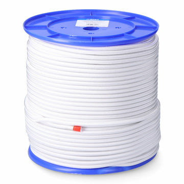 Rope EDM 87922 White Polyester Latex 10 mm x 100 m Elastic