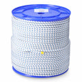 Rope EDM 87923 Blue White Polyester Latex 6 mm x 200 m Elastic