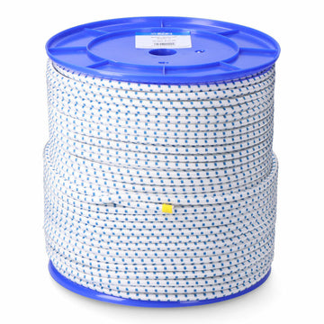 Rope EDM 87925 Blue White Polyester Latex 10 mm x 100 m Elastic