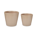 Set of pots Ibergarden Beige Clay Ø 22 cm Ø 28 cm 28 x 27 x 28 cm 2 Pieces