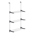 Folding clothes line Kipit Black Silver Metal Plastic 7 x 61,5 x 12,5 cm For hanging