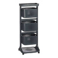Vegetable trolley Kinvara Anthracite polypropylene Plastic 33 x 11,2 x 42,5 cm 33 x 11,2 x 42 cm
