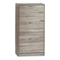 Shoe Rack Gift Decor Grey Particleboard 24 x 116 x 60 cm 60 x 116 x 24 cm