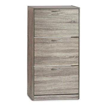 Shoe Rack Gift Decor Grey Particleboard 24 x 116 x 60 cm 60 x 116 x 24 cm